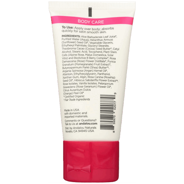 Andalou 1000 Roses Soothing Body Lotion - 50mL - Image 3