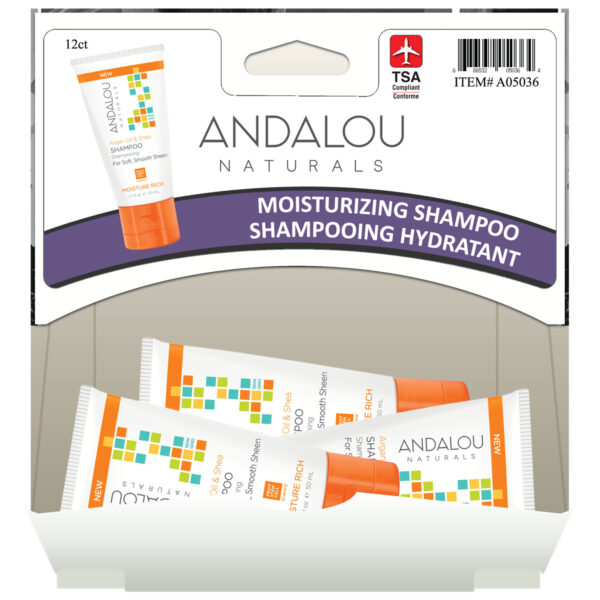 Andalou Argan Oil & Shea Moisture Rich Shampoo - 50mL - Image 3