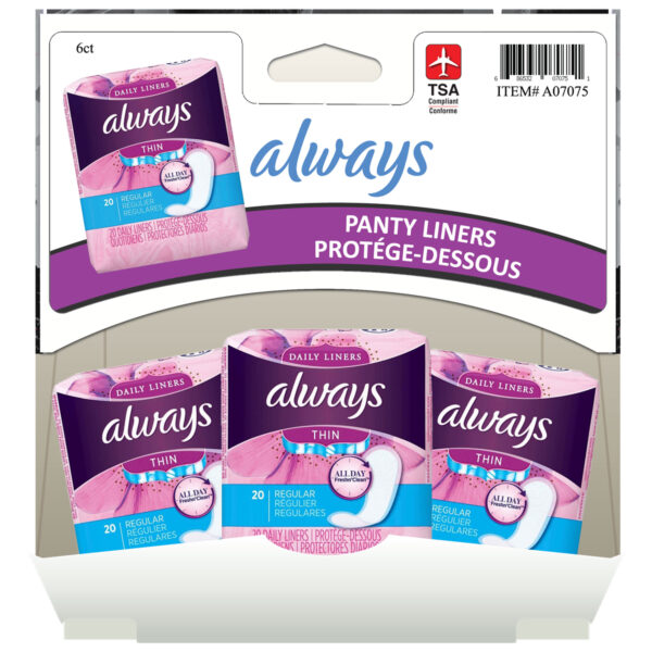 Always Panty Liner Regular - 20ct - Image 3