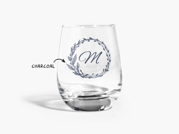 Etched Stemless Wine Glasses - Image 4