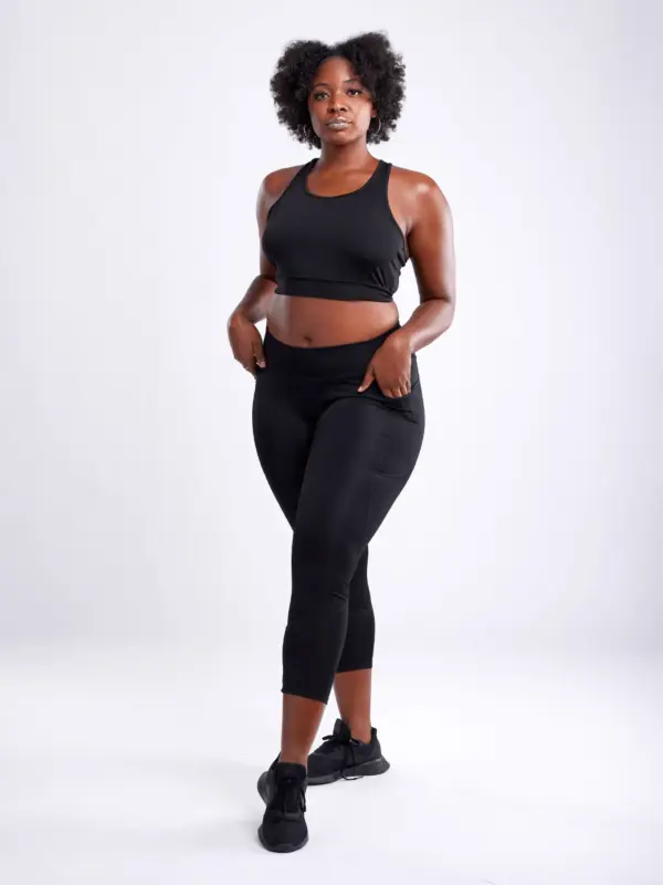 JupiterGear High-Waisted Classic Gym Leggings with Side Pockets - Image 3
