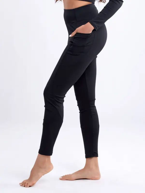 JupiterGear High-Waisted Classic Gym Leggings with Side Pockets - Image 7