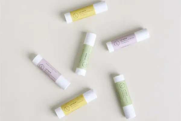 Lip Balm, Set of 3 Natural Unscented Lip Balms - Image 3