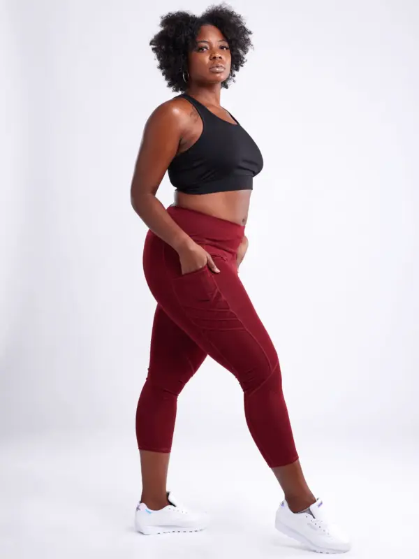 JupiterGear High-Waisted Criss-Cross Training Leggings with Hip Pockets - Image 5