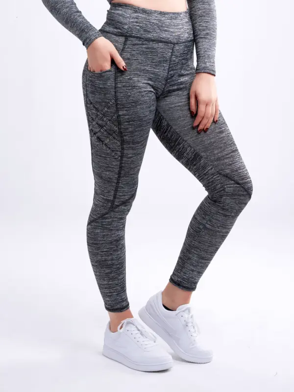 JupiterGear High-Waisted Criss-Cross Training Leggings with Hip Pockets - Image 17