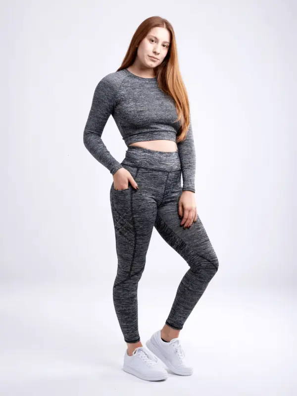 JupiterGear High-Waisted Criss-Cross Training Leggings with Hip Pockets - Image 18