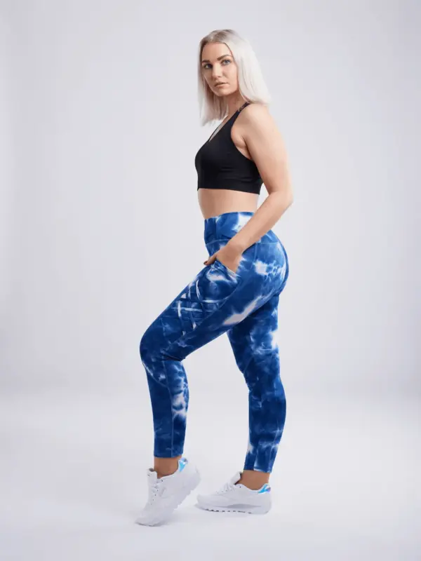 JupiterGear High-Waisted Criss-Cross Training Leggings with Hip Pockets - Image 27