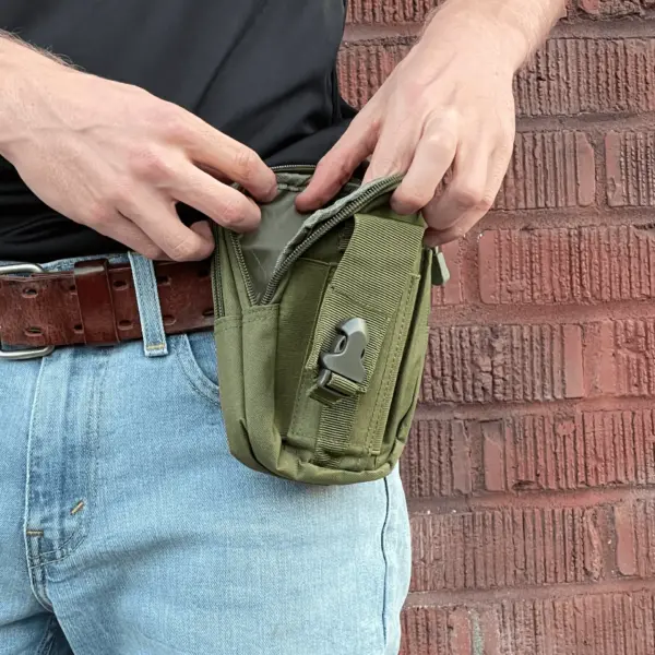 Tactical MOLLE Pouch & Waist Bag for Hiking & Outdoor Activities - Image 4
