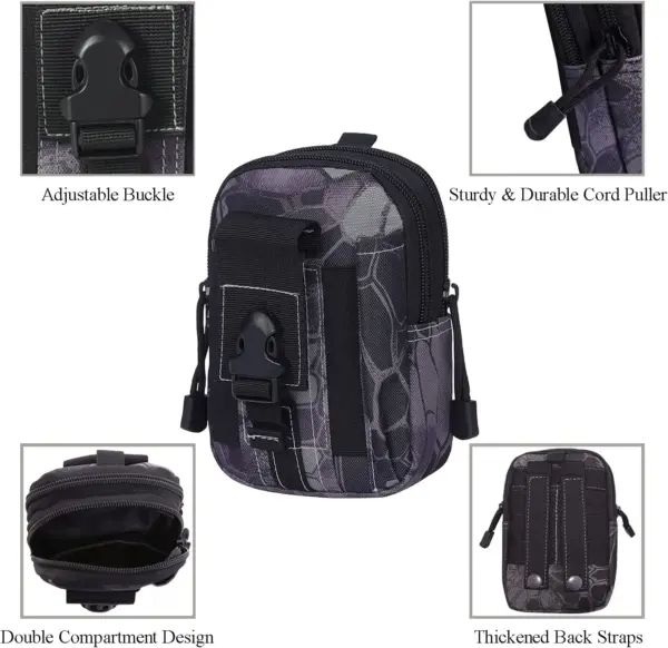 Tactical MOLLE Pouch & Waist Bag for Hiking & Outdoor Activities - Image 55