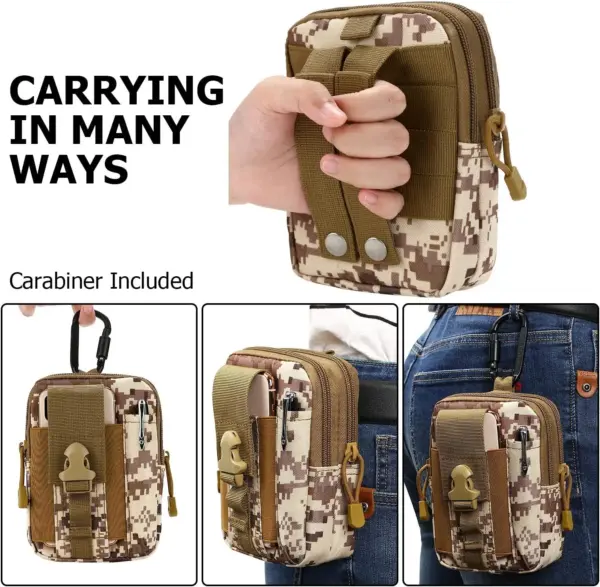 Tactical MOLLE Pouch & Waist Bag for Hiking & Outdoor Activities - Image 56