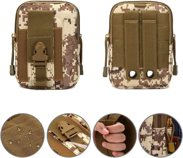 Tactical MOLLE Pouch & Waist Bag for Hiking & Outdoor Activities - Image 57
