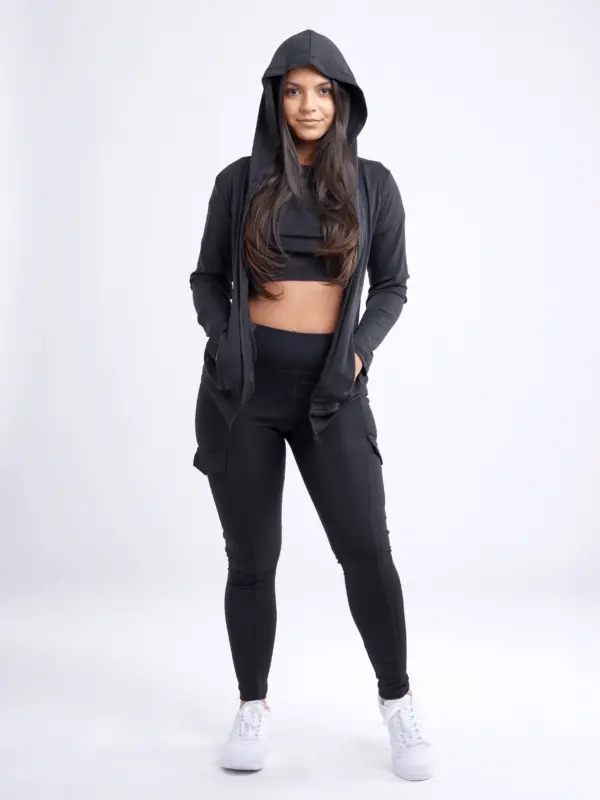 JupiterGear Athletic Fitted Zip-Up Hoodie Jacket with Pockets - Image 2
