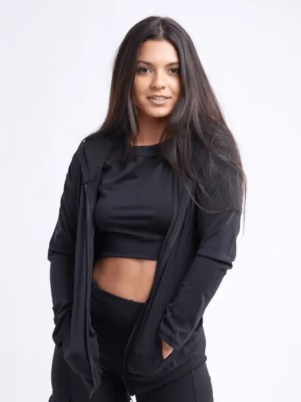 JupiterGear Athletic Fitted Zip-Up Hoodie Jacket with Pockets - Image 3