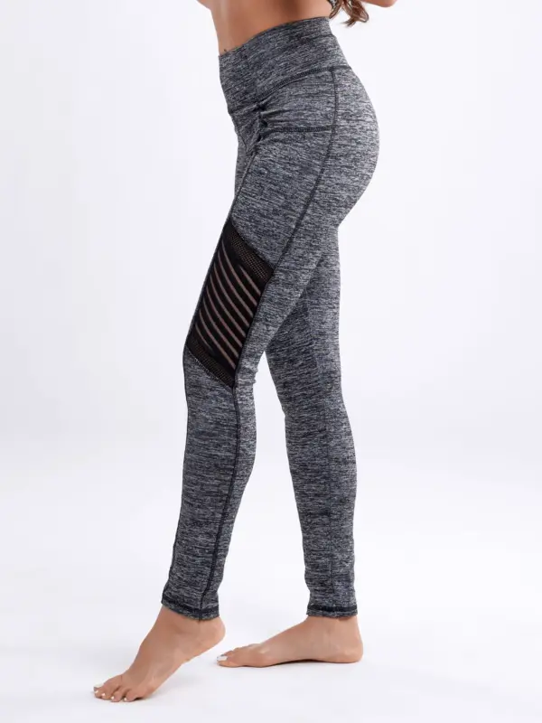 JupiterGear High-Waisted Pilates Leggings with Side Pockets & Mesh Panels - Image 2