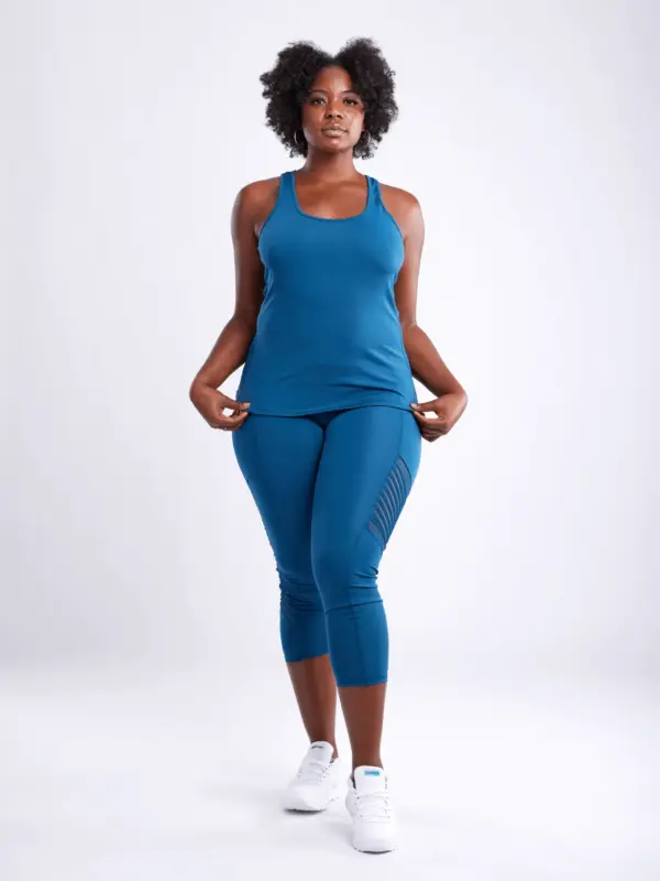 JupiterGear High-Waisted Pilates Leggings with Side Pockets & Mesh Panels - Image 9