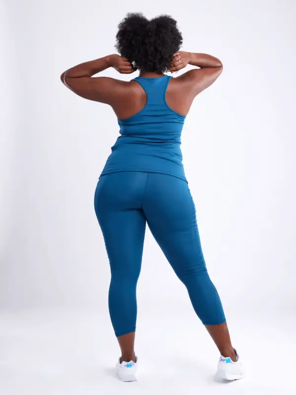 JupiterGear High-Waisted Pilates Leggings with Side Pockets & Mesh Panels - Image 11
