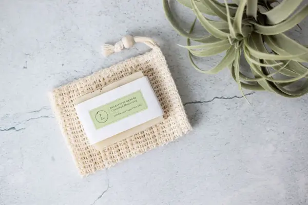 2x Eucalyptus Natural Handmade Soap Bar, Fresh Cold Process Soap - Image 3
