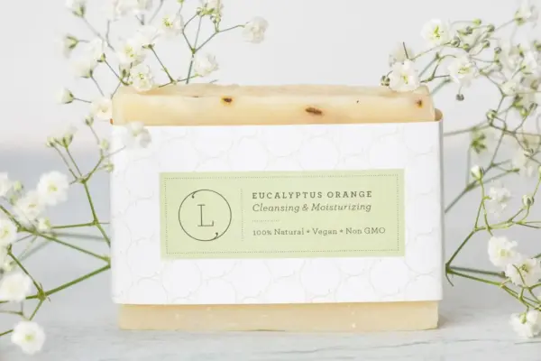 2x Eucalyptus Natural Handmade Soap Bar, Fresh Cold Process Soap - Image 4