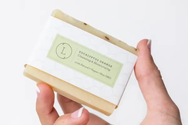 2x Eucalyptus Natural Handmade Soap Bar, Fresh Cold Process Soap - Image 5