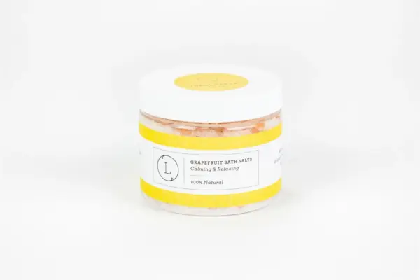 Grapefruit Natural Bath Salt Soak with Dead sea, Epsom and Himalayan salts