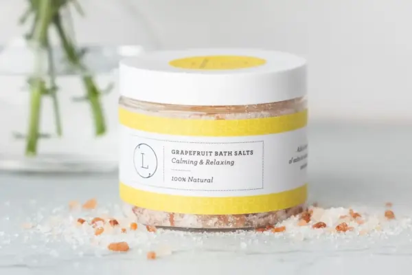 Grapefruit Natural Bath Salt Soak with Dead sea, Epsom and Himalayan salts - Image 5