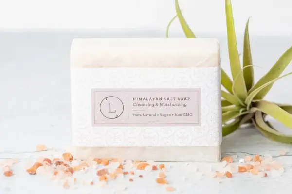 2x Himalayan Salt Soap Bar, Natural Unscented Soap, Vegan Handmade Soap - Image 3