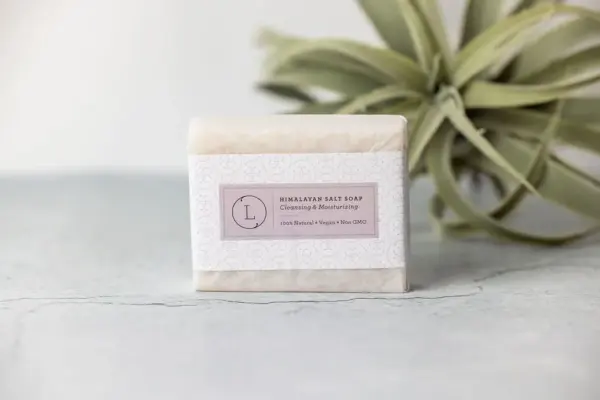 2x Himalayan Salt Soap Bar, Natural Unscented Soap, Vegan Handmade Soap - Image 4