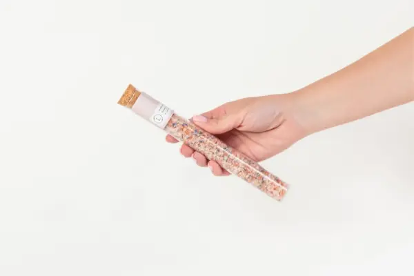 Natural Bath Salts Gift set in 8 Glass Tubes, Luxurious Bath Experience - Image 4