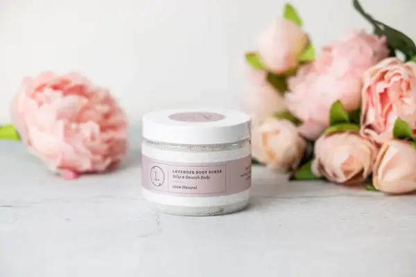 Natural Body Scrub, Lavender Body Salt Scrub - Image 3