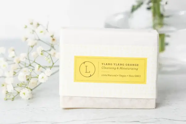 2x Natural Handmade Soap Bar, Orange Ylang Ylang Soap - Image 5