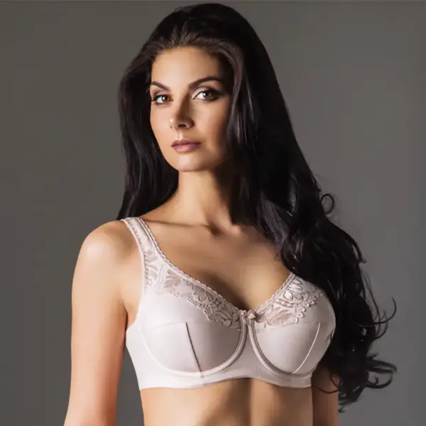 Full Figure Unlined Bra Rosme Galla Blush - Image 3