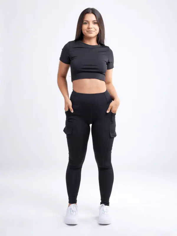 JupiterGear High-Waisted Leggings with Side Cargo Pockets - Image 3