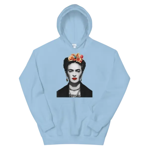 Frida Kahlo With Flowers Poster Artwork Unisex Hoodie - Image 11