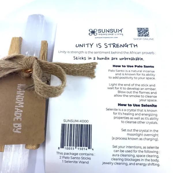 Uplifting Bundle, Palo Santo & Selenite Wand - Image 2