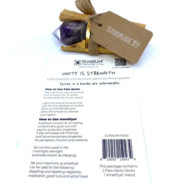 Intuition Bundle, Palo Santo & Amethyst Wand - Image 2