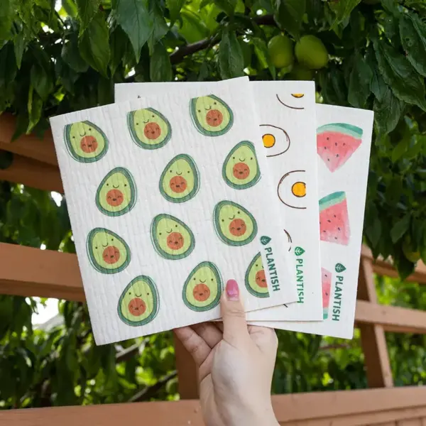 Avocado - Swedish Sponge Cloth - Image 3