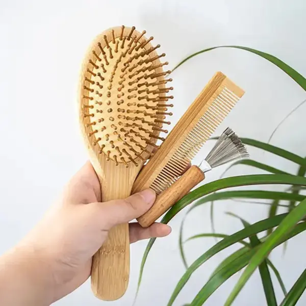 Bamboo Hair Brush Set - Image 2