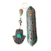Mezuzah case 10cm and key chain circles
