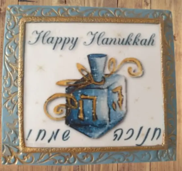 Hanukkah Dreidel Decorative Magnet
