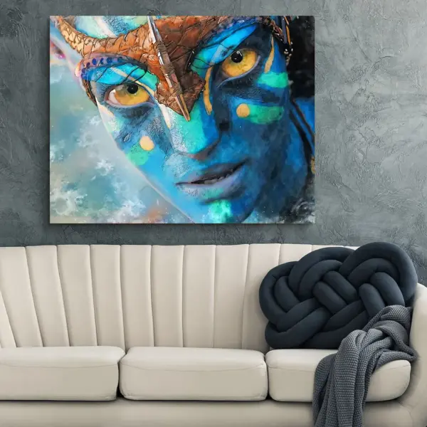 Avatar Large Print, Avatar Art, Neytiri Poster, Neytiri Sketch Art, Avatar HQ cotton paper print, Avatar Paper Print, Avatar Watercolor - Image 6