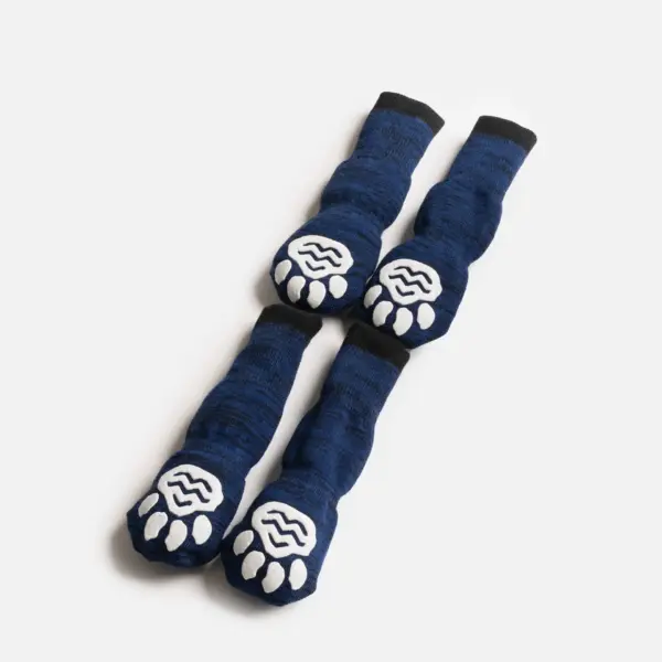 Compression Dog Socks Blue Anti-Slip Support for Improved Circulation - Image 3