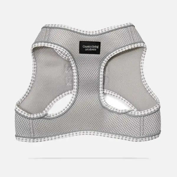 Step-In Dog Harness No-Pull Breathable Mesh Vest with Secure Buckle (Grey)