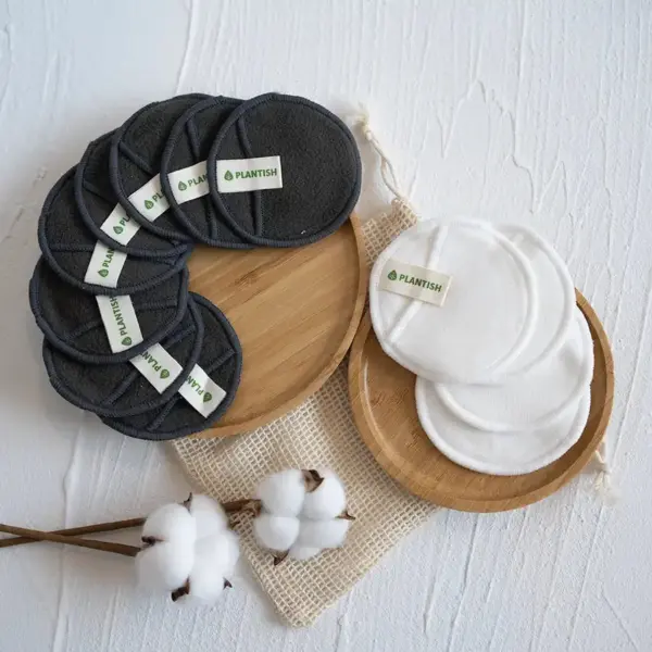 Reusable Cotton Rounds - Cotton + Bamboo Set - Image 2