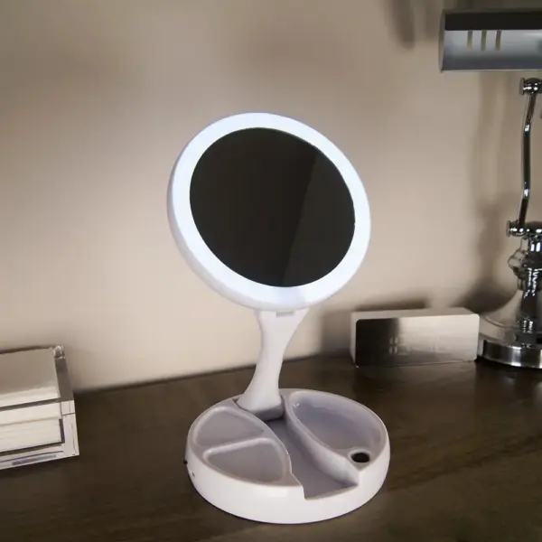 Lifemax Foldaway Lighted Mirror - Image 2