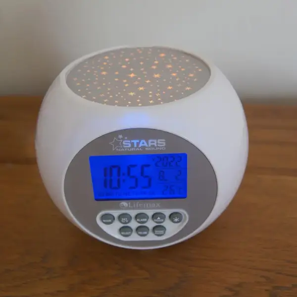 Lifemax Star Projection Sound Machine Clock - Silver - Image 4