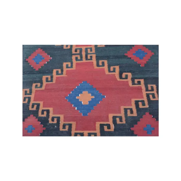 Modern Reddish Grey Kilim Rug - Image 5