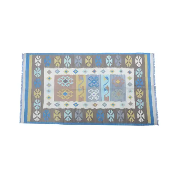 Modern Burly Wood Kilim Rug - Image 2