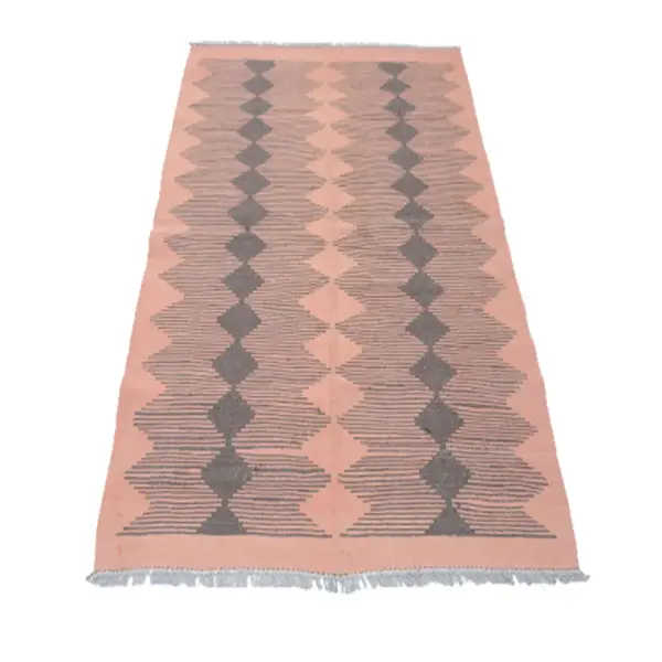 Modern Petite Orchid Kilim Rug - Image 3