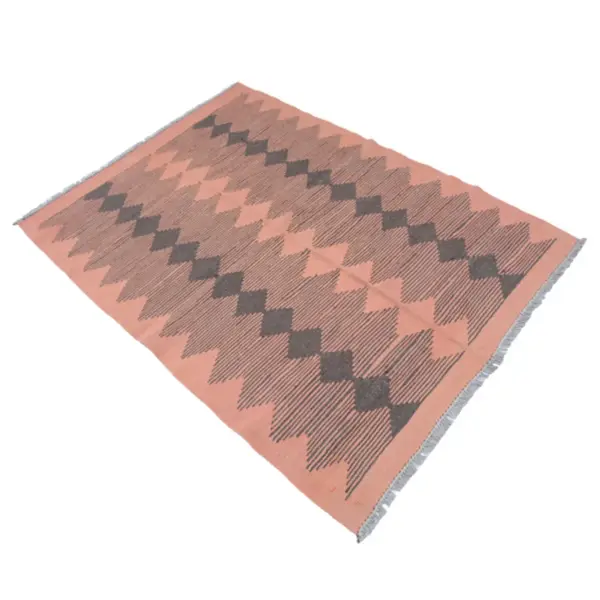 Modern Petite Orchid Kilim Rug - Image 4