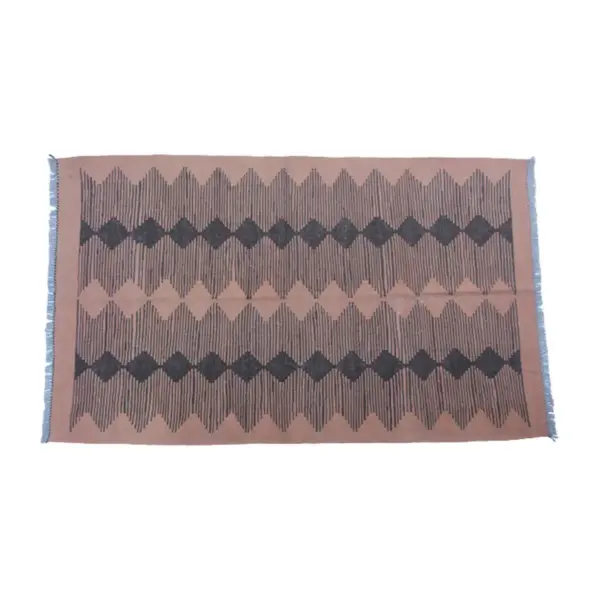 Modern Petite Orchid Kilim Rug - Image 2